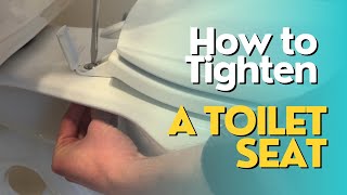 How to Tighten a Toilet Seat [upl. by Hamfurd]