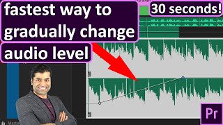 Fastest Way to Gradually Increase or Decrease Audio Volume in Premiere Pro [upl. by Eniffit]