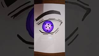 Sharingan eye 👁️ edit drawing Naruto shorts itachi boruto viral [upl. by Hofmann]