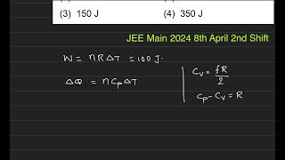 A diatomic gas Y14 does 100 J of work in an isobaric expansionthe heat given to the gas is [upl. by Jaal224]