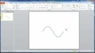 Sine Wave Drawing in Microsoft Power Point Tutorial1 [upl. by Girand]