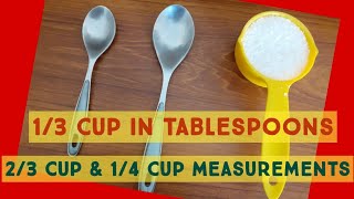 13 Cup Means How Much  How Many Tablespoon in 23 Cup  baking conversion by FooD HuT [upl. by Sirromad]