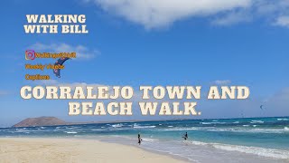 Carralejo Town and beach walk Fuerteventura Canary Islands with Captions [upl. by Atat440]