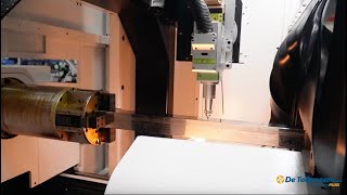 De nieuwste QBM buizenlasersnijmachine  De Tollenaere Machinery Plus [upl. by Eilac]