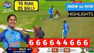 Indiaw vs West Indiesw T20 world cup Warm up Match HighlightsInd vs wi warm up match highlights [upl. by Acirehs]