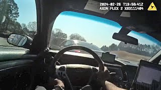 Intense Bodycam Footage Shows Police Use PIT Maneuver To Arrest Carjacking Suspects [upl. by Ydnem276]