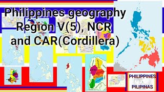 Philippines geography Region V5 NCRMetro Manila and CARCordillera [upl. by Dnomra]