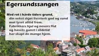 Egersundssangen Med tekst [upl. by Odraccir573]