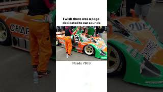 🔊Mazda 787B Le mans car  startup sound cars shorts [upl. by Sheena]