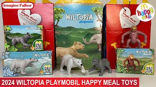 MayJune 2024 McDonalds Happy Meal Toys  Playmobil Wiltopia  ASMR Unboxing Review [upl. by Hokanson]