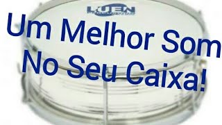 Como deixar o som de seu tarolcaixa com um melhor som [upl. by Eckhardt]