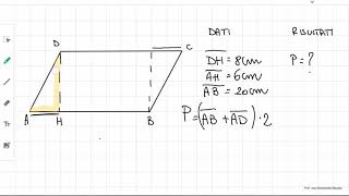 Il Teorema di Pitagora applicato al parallelogramma [upl. by Hook]