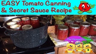 Easy Tomato Canning with San Marzano Tomatoes EP10 [upl. by Jaban]