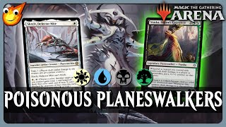 Can a 4 Color Atraxa deck be done on a 9 Rare69 Budget  BrawlEDH MTG Arena [upl. by Nalorac]