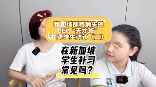 新加坡即将消失的GEP“天才班”在读学生访谈（二）：在新加坡，学生补习常见吗？ [upl. by Iliam]