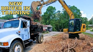 Digging Stumps and Leveling Out a Front Yard Great to be back [upl. by Nimzzaj492]