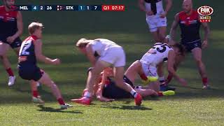 Rd 21 Brayshaw cops headhigh hit again [upl. by Bullion]