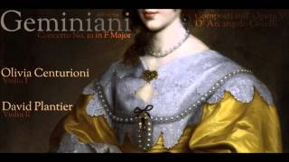 F Geminiani  Violins Olivia Centurioni amp David Plantier [upl. by Gresham]