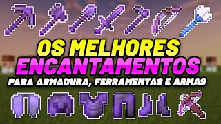 OS MELHORES ENCANTAMENTOS para ARMADURA no MINECRAFT [upl. by Maje478]