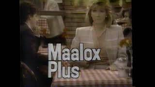 1987 Maalox Plus Antacid quotWhere are the gas painsquot TV Commercial [upl. by Nilre]