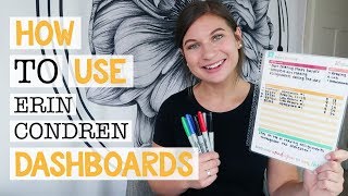 How To Use Erin Condren Dashboards  Tips amp Tricks  Hayle Olson [upl. by Ahsinrac]