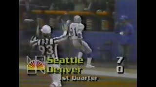 1984 Week 13  Seahawks vs Broncos [upl. by Elacsap457]