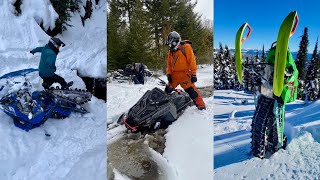 INSANE SLED FAILS AND WINS 3  Snowmobile Fail Compilation 2024 [upl. by Oehsen262]