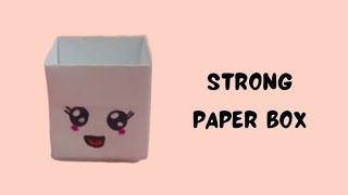 Easy Origami Paper Box  Mini Storage Box  Paper Folding Craft Ideas [upl. by Lydon]