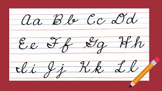 New American Cursive writing A to Z Small letters amp Capital letters Cursive handwriting EASY [upl. by Aimar677]