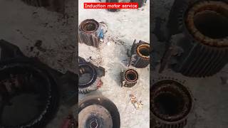 All induction motor service induction motor winding induction motorwinding yotubeshorts [upl. by Ikey]