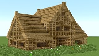 MINECRAFT How to build 6room wooden house [upl. by Atiker]