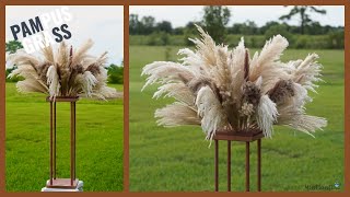 DIY TallPampas Grass Wedding Centerpiece  Tall Centerpieces  DIY Tutorials [upl. by Winfred858]