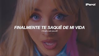 Sabrina Carpenter  Feather Español  Lyrics  video musical [upl. by Eremaj545]