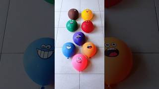 Happy Emoji Water Color Balloons Popping [upl. by Ellehcen]