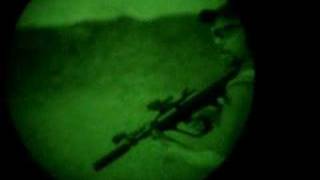 Suppressed Steyr AUG Night Vision Shootin [upl. by Ymaral]