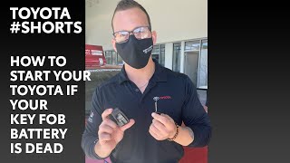 How to start your Toyota if your key fob battery is dead shorts [upl. by Lucita]