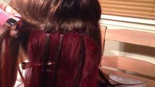 Micro Ring Weave Demonstrated by Jem Hair Extensions Scotland [upl. by Norreht]