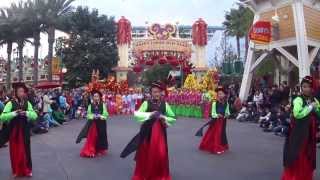 MULAN amp MUSHU CELEBRATE CHINESE LUNAR NEW YEAR 2014 AT DISNEY CALIFORNIA FULL SHOW  HD [upl. by Elletnuahs]