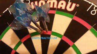 142 Checkout  Darts Practice Live 14 180s wTimestamps [upl. by Naitsabes]