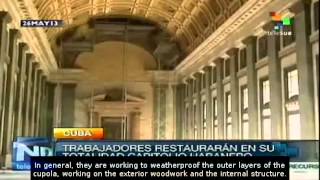 Capitol in Havana Cuba undergoes restoration [upl. by Rafat617]