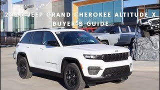 2025 Jeep Grand Cherokee Altitude X Buyer’s Guide [upl. by Dowd33]