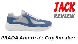 PRADA AMERICAS CUP SNEAKER LOW TOP UNBOXING REVIEW  JACK REVIEW [upl. by Rennob]