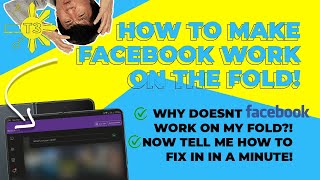 How to Remove the annoying Facebook Data Bar on a Samsung Fold  Android Phone 2023 [upl. by Ydoj456]