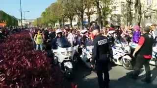 Carnaval étudiant de Caen 2014 petite halte devant France 3 [upl. by Inaffit]