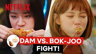 Mukbang Battle Kim Bokjoo VS Lee Dam 🍗🍚🥘🍜🥯 Best of Mukbang Faceoff  Netflix Philippines [upl. by Landahl]