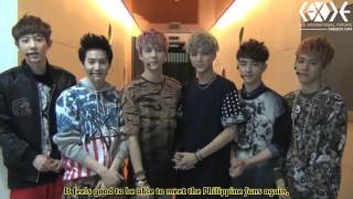 EXO greeting to Philippine fans [upl. by Torrey]