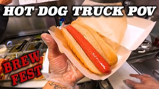 HOT DOG TRUCK  COOKING POV  BEERFEST 2 [upl. by Cinemod]