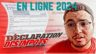 Déclaration des impôts en ligne  2024 [upl. by Bonnes995]