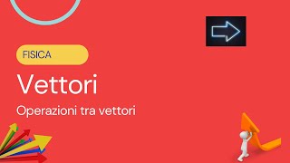 Operazioni tra vettori somma e prodotto scalare e vettoriale  Vettori p1 [upl. by Liane]