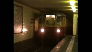 Berliner SBahn im NordSüdTunnel Oranienburger Straße mit BR475  BR476  BR480 im Jahre 1996 [upl. by Jermayne567]